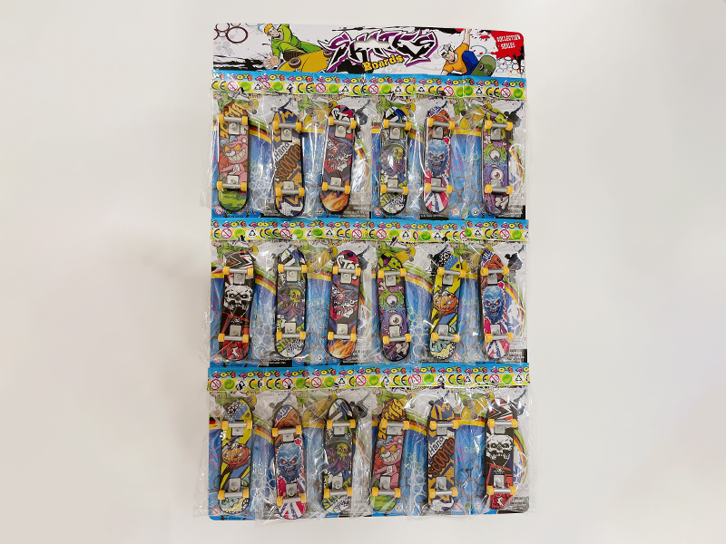 18PCS Circular Finger Skateboard