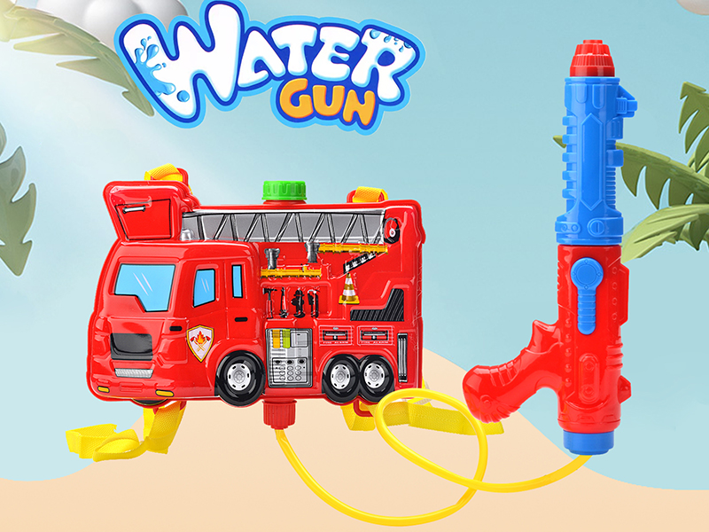 Fire Engine Backpack Water Gun