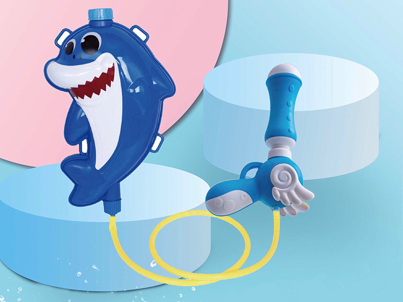 Cartoon Shark Backpack Water Gun
