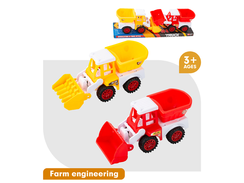 Solid Color Slide Engineering Farmer Cart Forklift