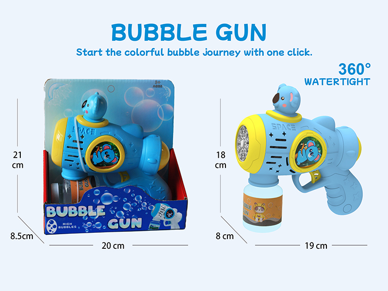 Multihole Automatic Koala Bubble Gun (With Lights)