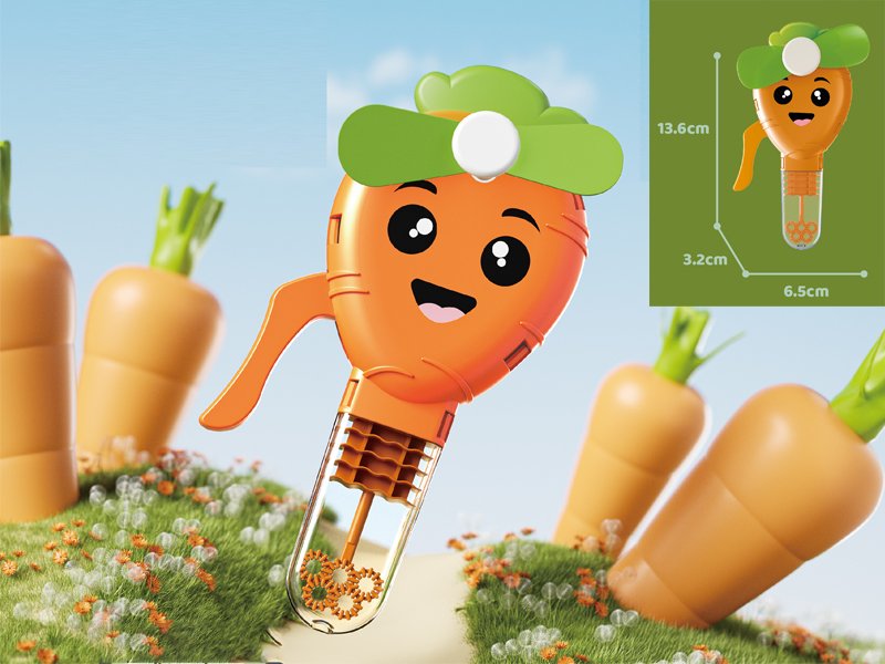 Hand Pressed Fan Bubble Carrot