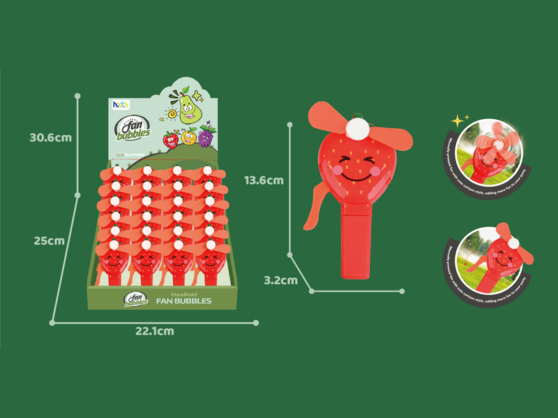 Hand Pressed Fan Strawberry 24PCS