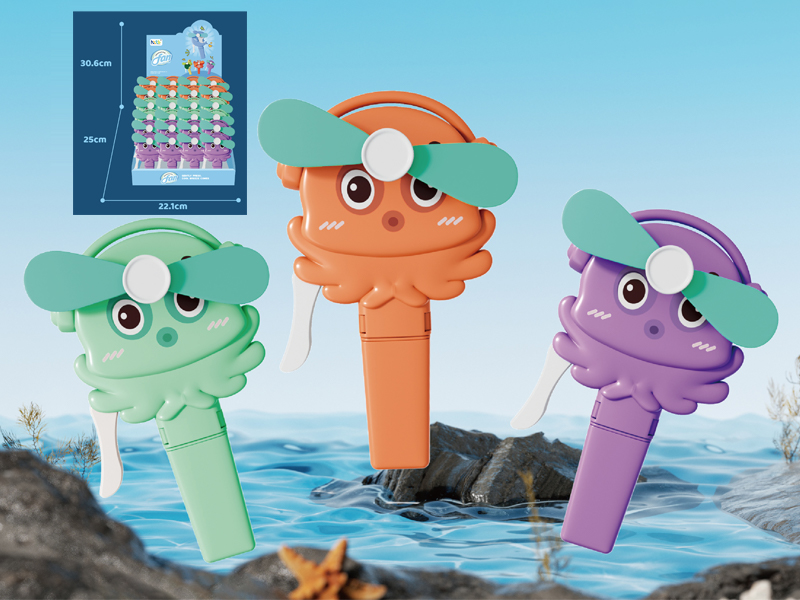 Hand Pressed Fan Octopus 24PCS