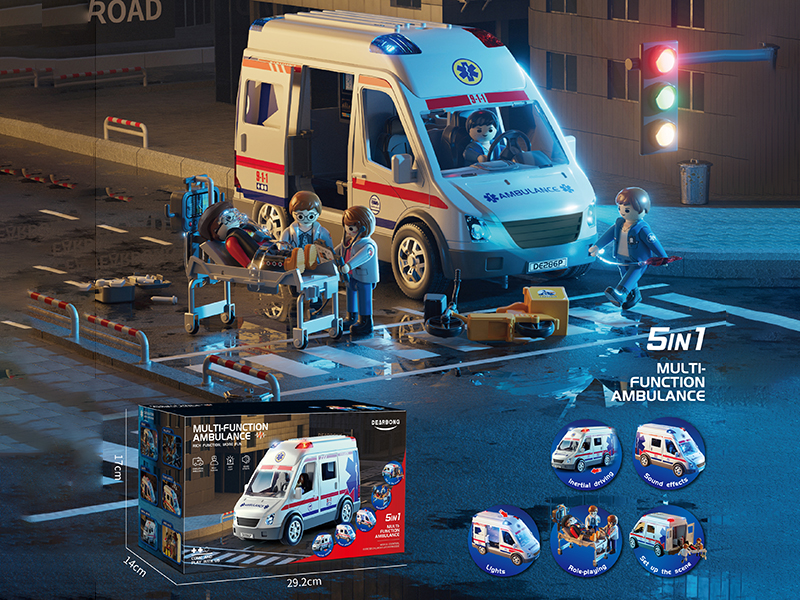 Friction Ambulance Scene Set