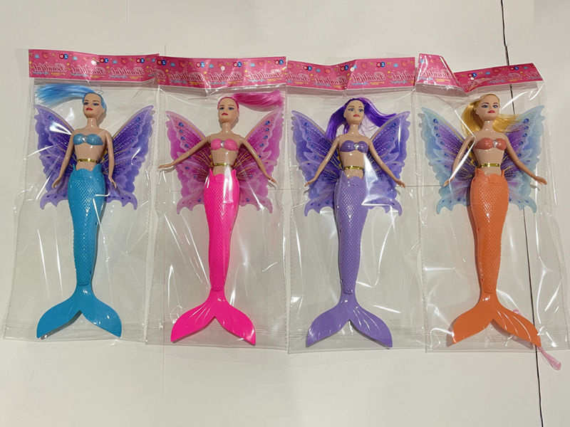 34cm Mermaid Doll With Lights, Butterfly Wings