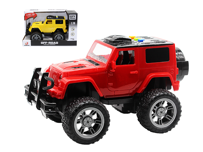 1:16 Friction Car With Light And Music, Four Keys