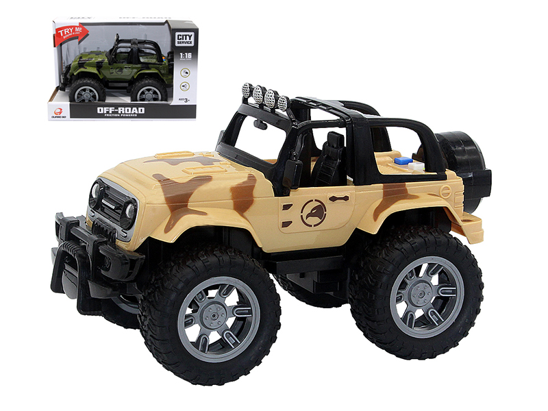 1:16 Friction Military Truck With Light And Music