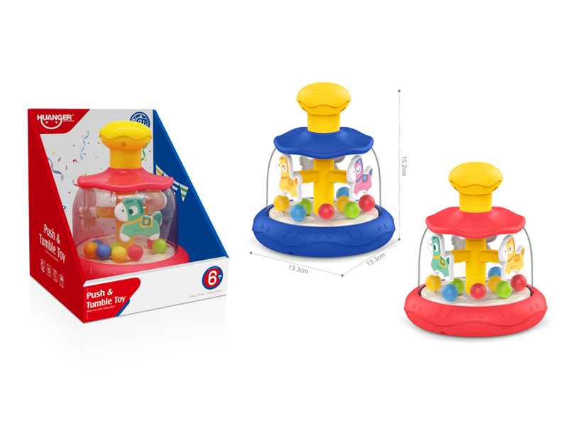 Press Wooden Horse Toy