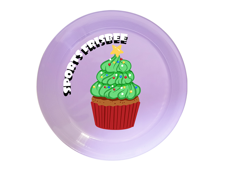 UV Printing Frisbee Toy 20cm - Christmas Theme