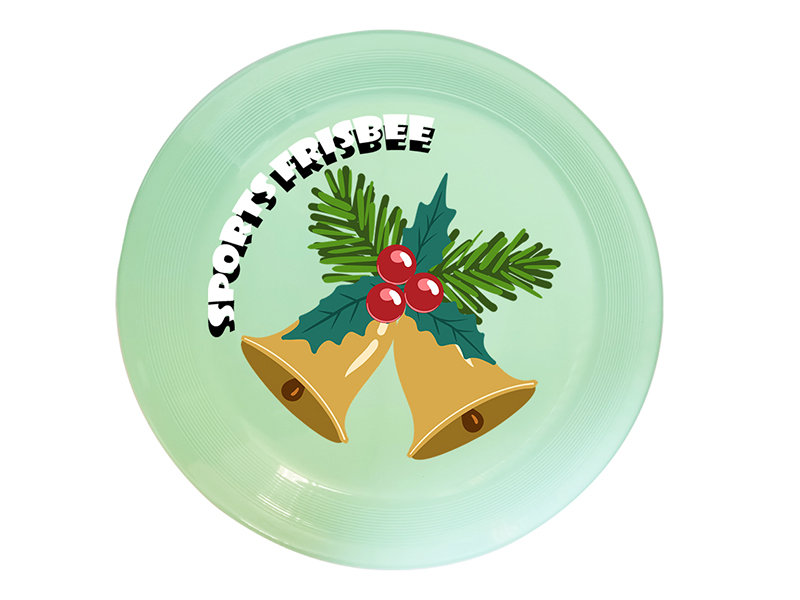 UV Printing Frisbee Toy 20cm - Christmas Theme