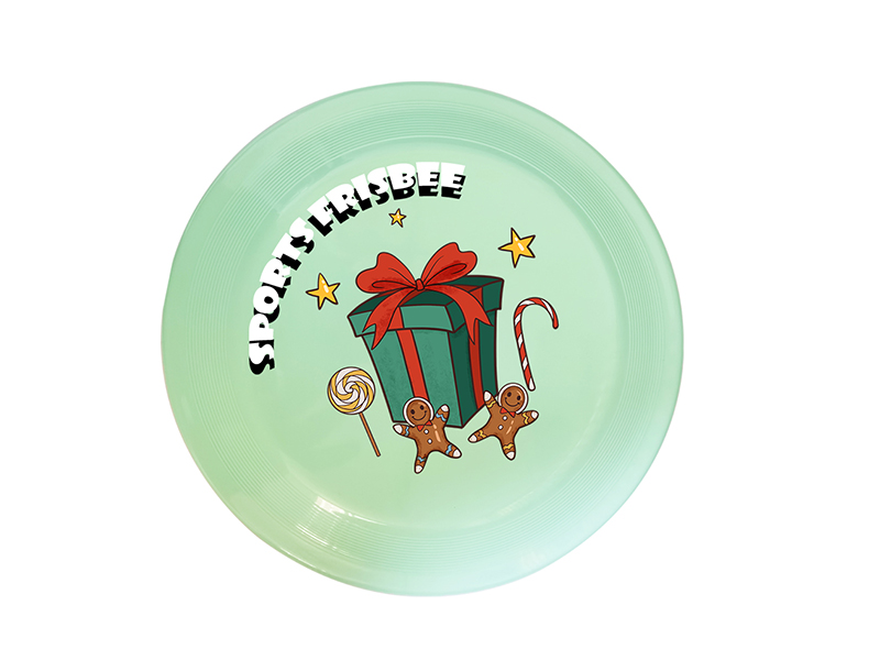 UV Printing Frisbee Toy 24cm - Christmas Theme