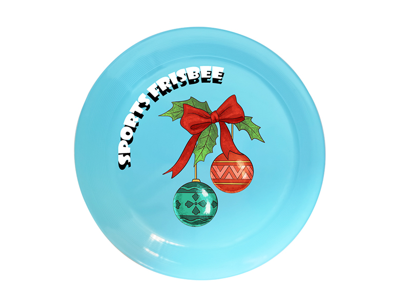 UV Printing Frisbee Toy 24cm - Christmas Theme