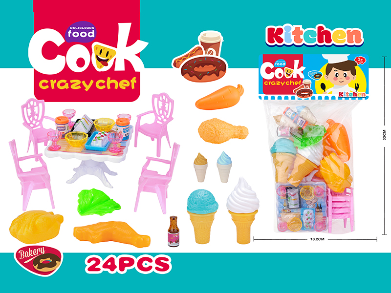 24PCS Kitchen Toy Set