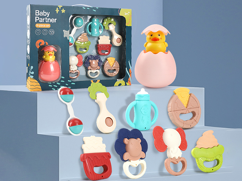 Baby Rattles + Bath Toy(9PCS)