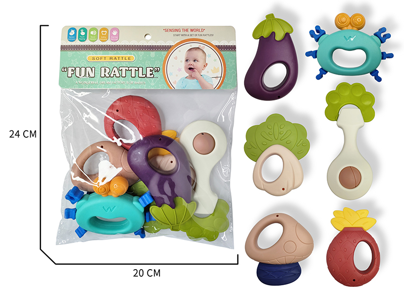 Baby Rattles(6PCS)Morandi Color