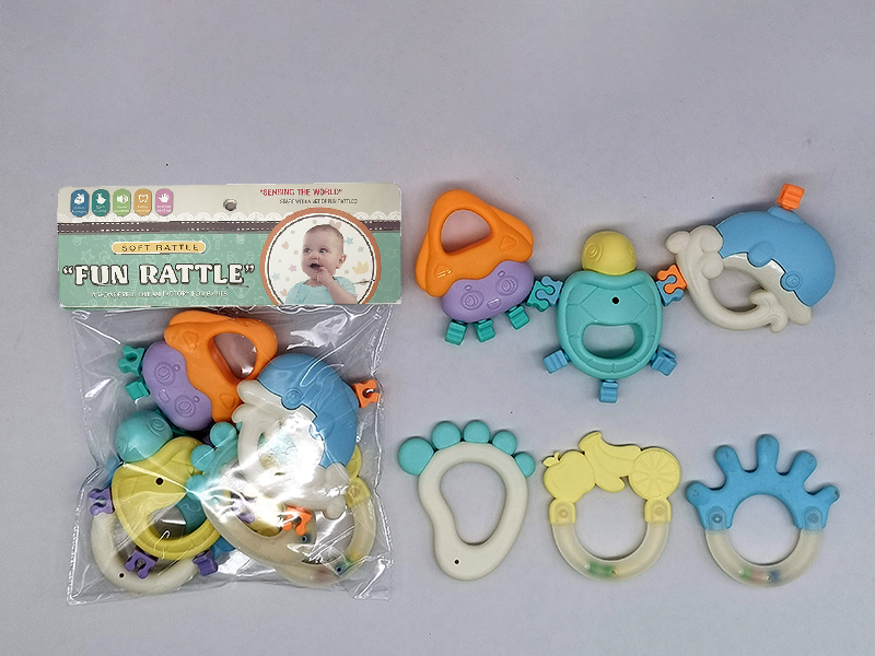 Splicing Baby Rattles(6PCS)
