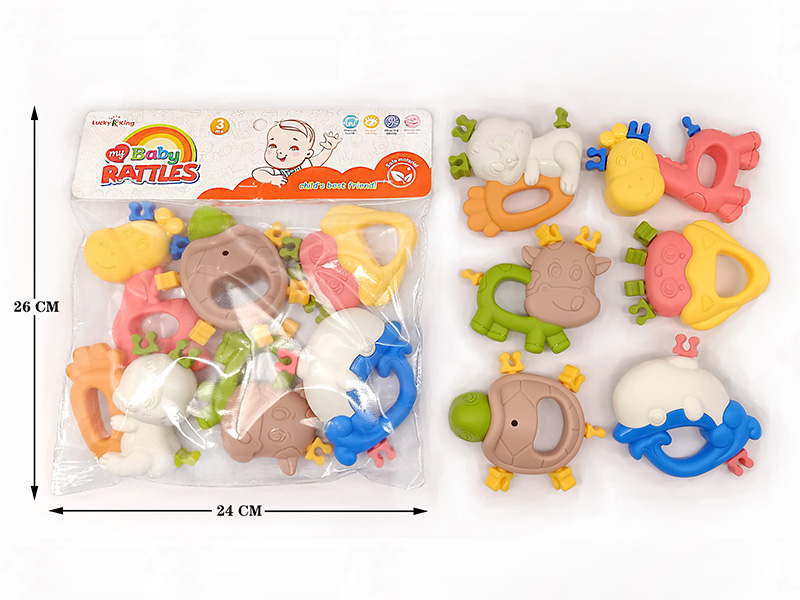 Sea World & Animal World Splicing Baby Rattles(6PCS)