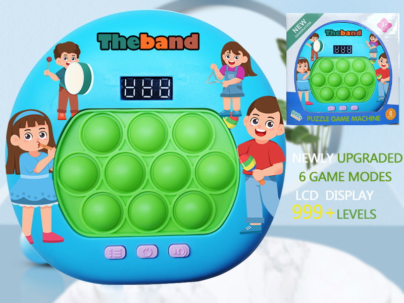 The Band Theme LCD Display Quick Push Game Machine 999 Levels/6 Game Modes/4 Color Lights