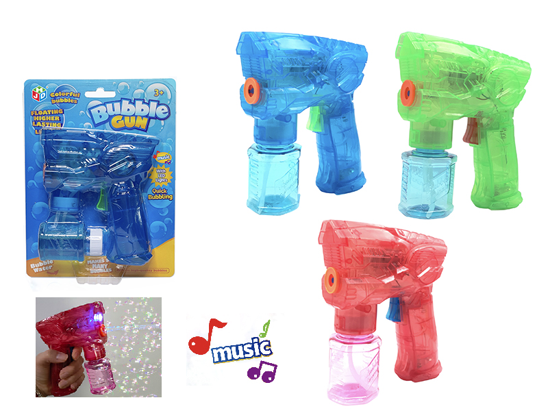 Electric Transparent Space Bubble Gun With Lights And Music