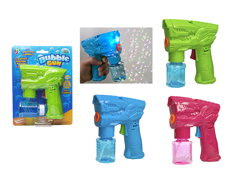 Electric Solid Color Space Bubble Gun With Lights