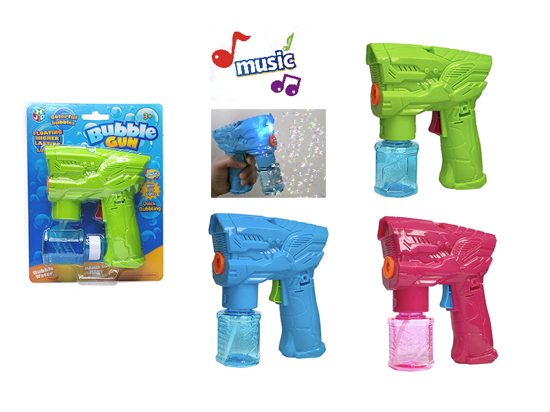 Electric Solid Color Space Bubble Gun With Lights And Music