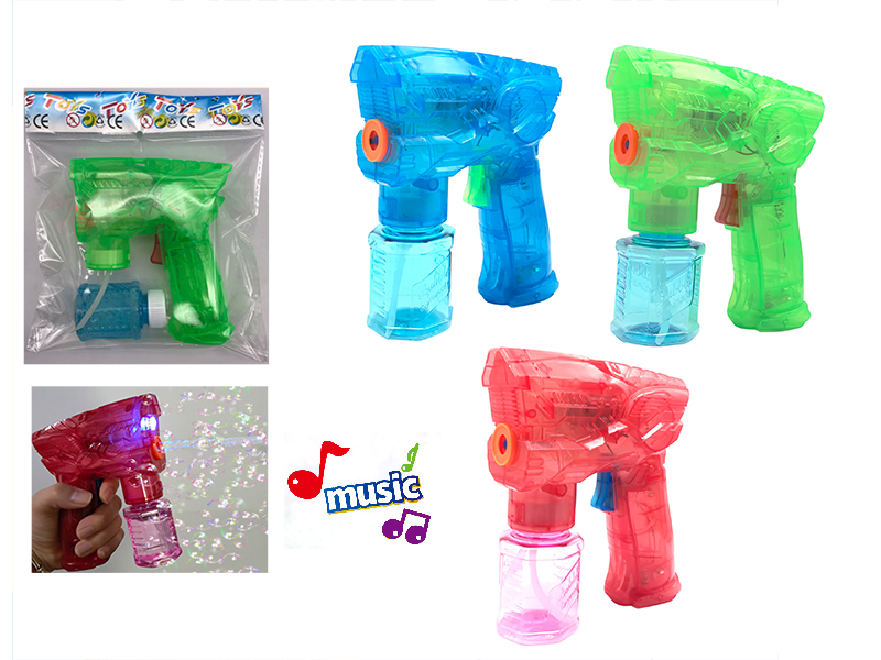 Electric Transparent Space Bubble Gun With Lights And Music