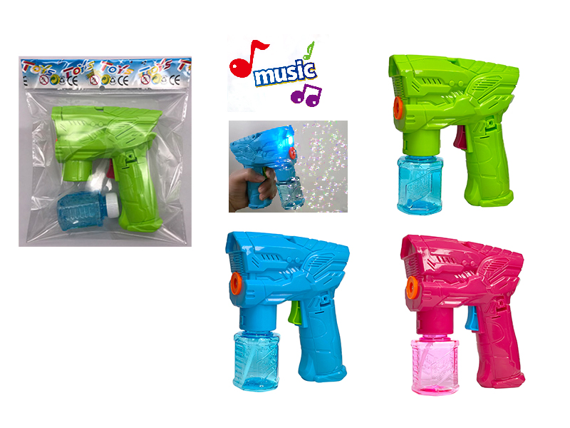 Electric Solid Color Space Bubble Gun With Lights And Music