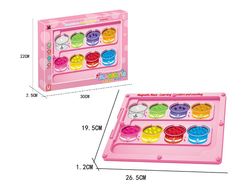 Magnetic Maze(Laerning Colors And Counting)