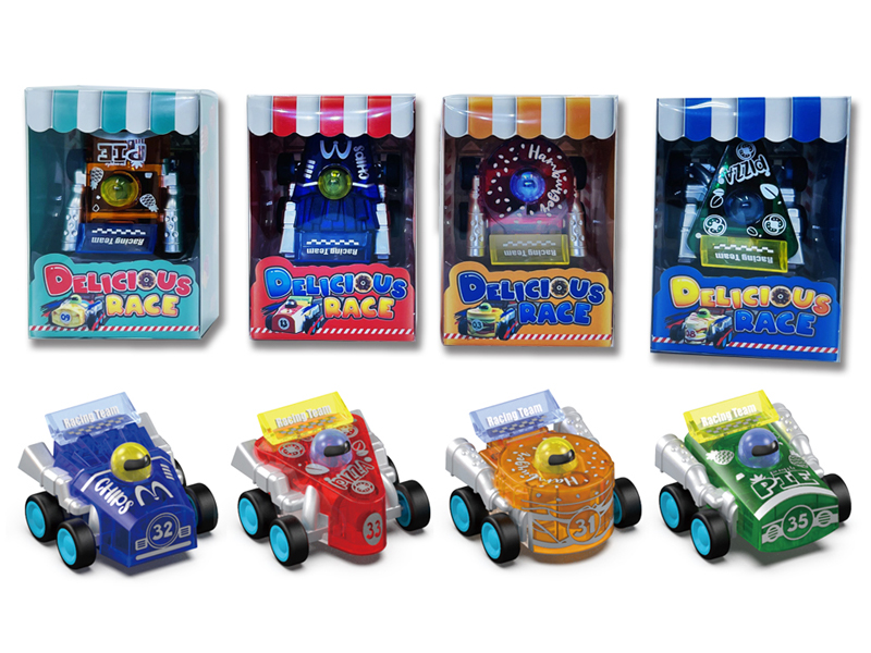 Pull Back Transparent Food Truck