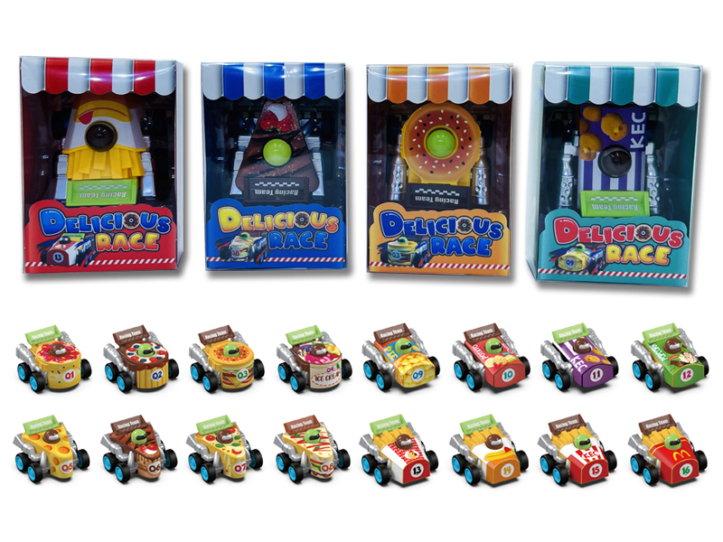 Pull Back Solid Color Food Truck
