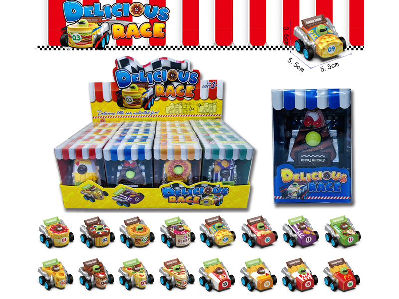 Pull Back Solid Color Food Truck