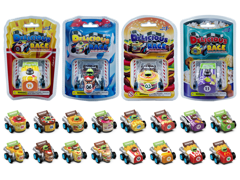 Pull Back Solid Color Food Truck