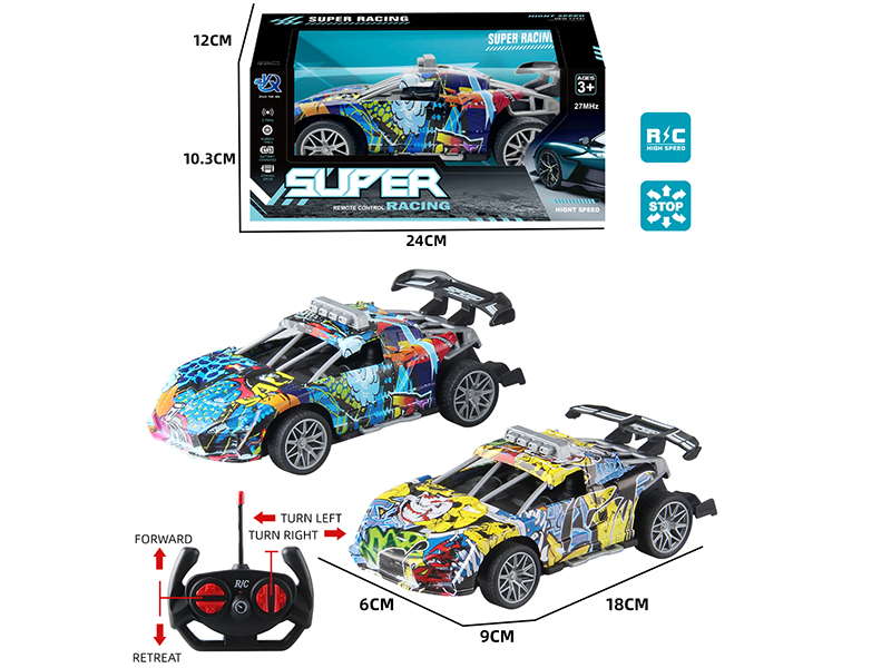 4-Channel Remote Control Graffiti McLaren Sports Car