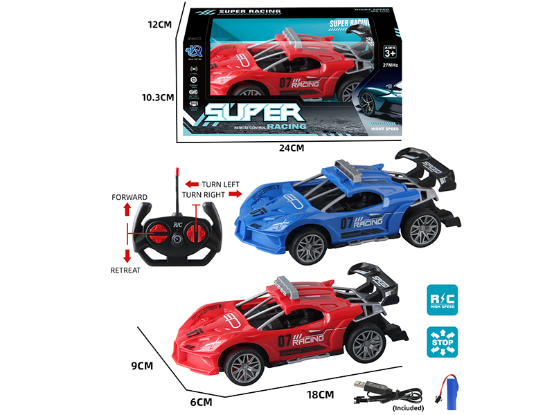 4-Channel Remote Control Bugatti Sports Car