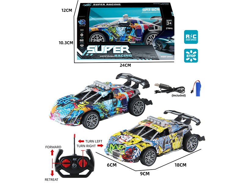 4-Channel Remote Control Graffiti McLaren Sports Car