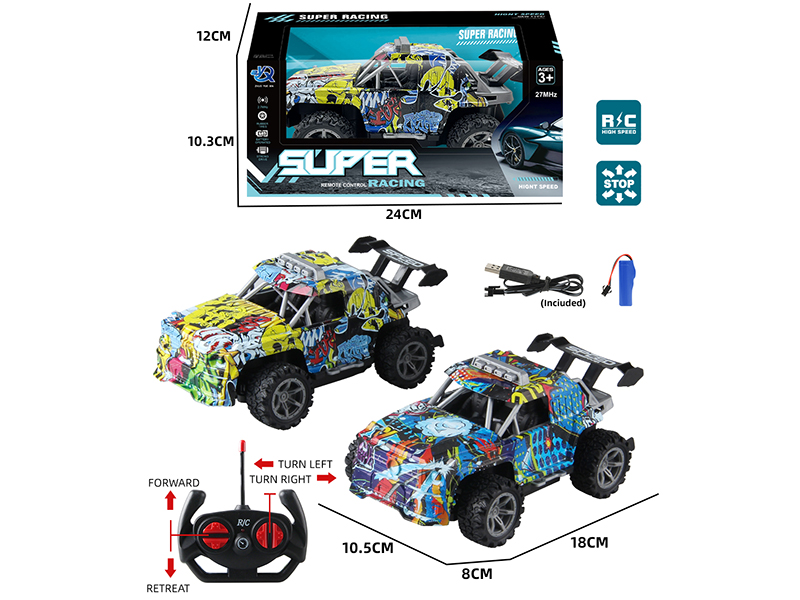 4-Channel Remote Control Graffiti Benz Sports Car