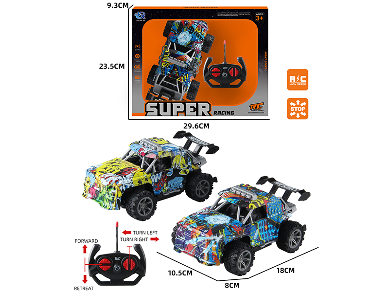 4-Channel Remote Control Graffiti Benz Sports Car