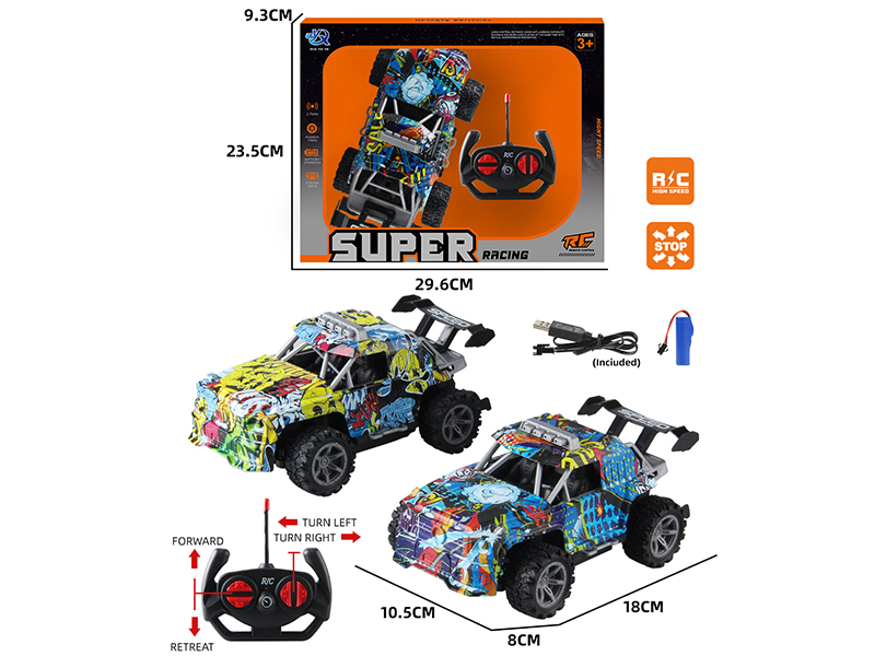 4-Channel Remote Control Graffiti Benz Sports Car