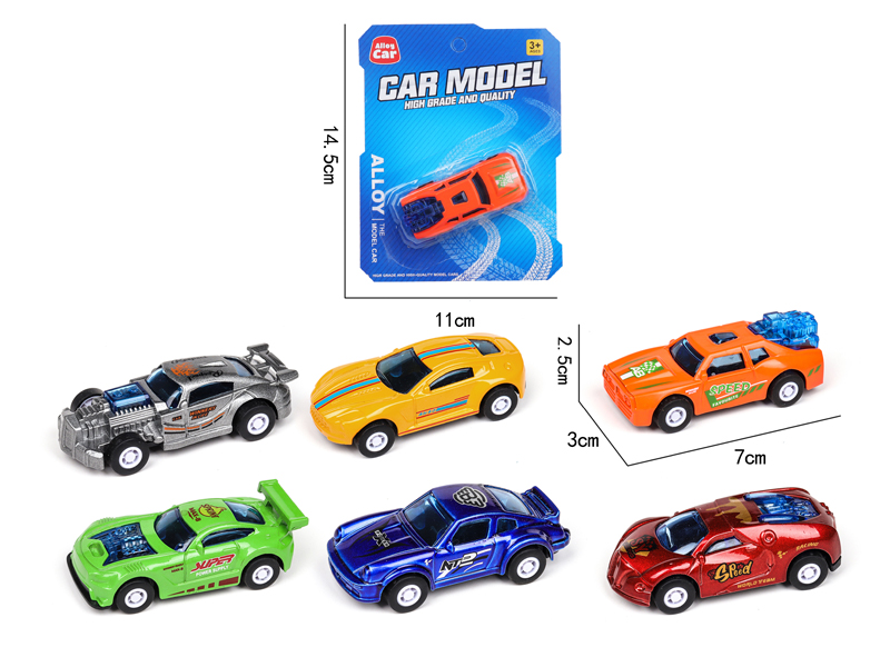 Pull Back Alloy Sports Car