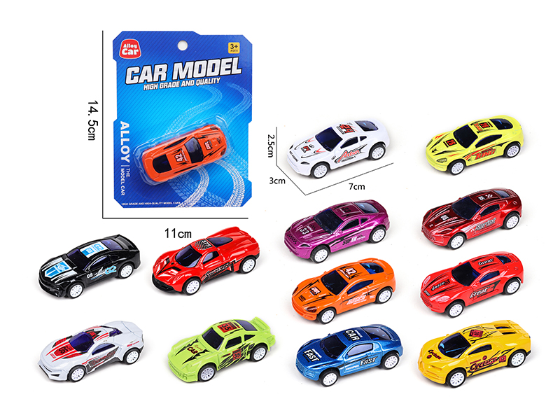 Pull Back Alloy Sports Car