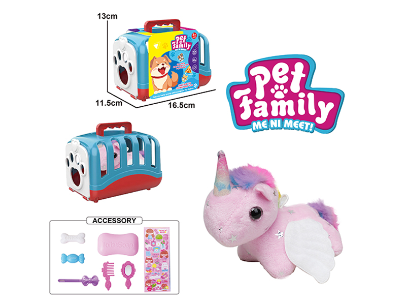 Pull String Unicorn With Wings+ Cage