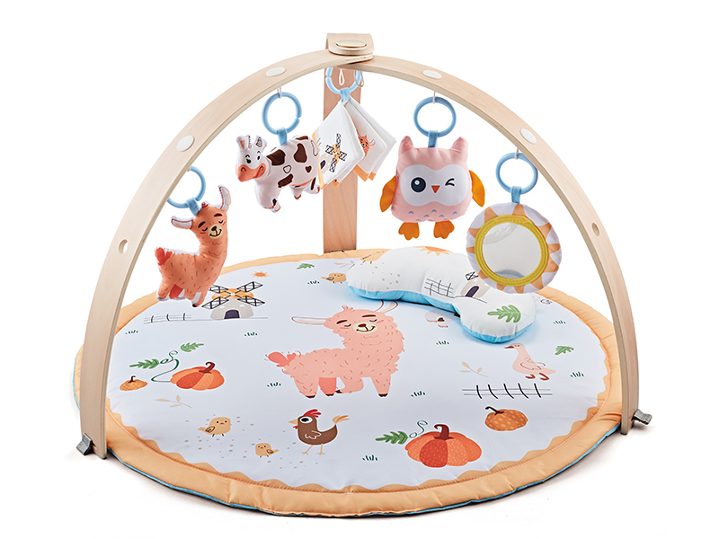 Wooden Frame Baby Play Mat Fitness Blanket