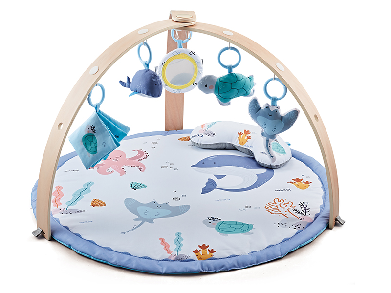 Wooden Frame Baby Play Mat Fitness Blanket