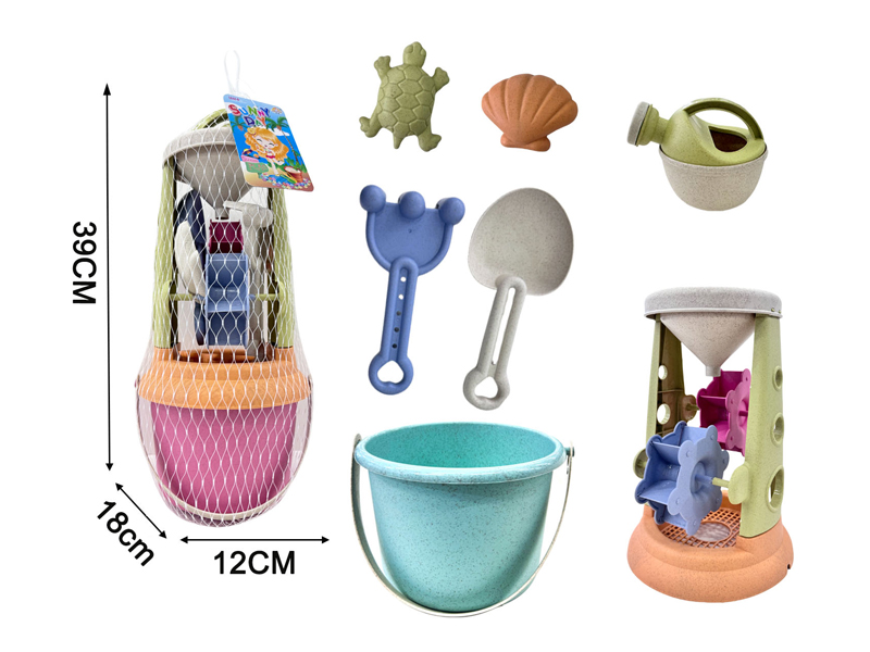 Beach Hourglass+Bucket Set