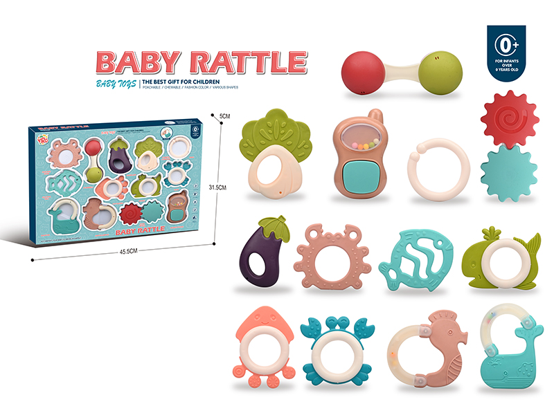 Baby Rattle Teether Set 13pcs