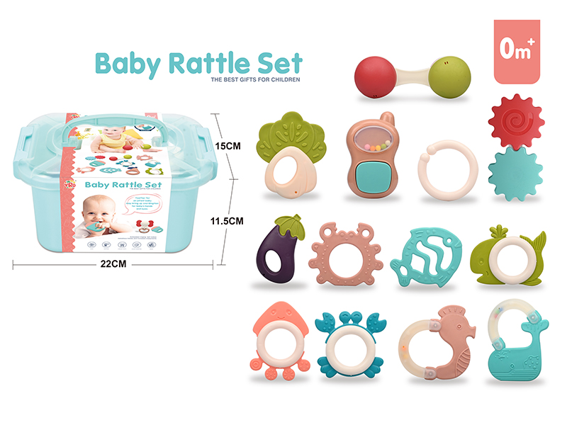 Baby Rattle Teether Set 13pcs