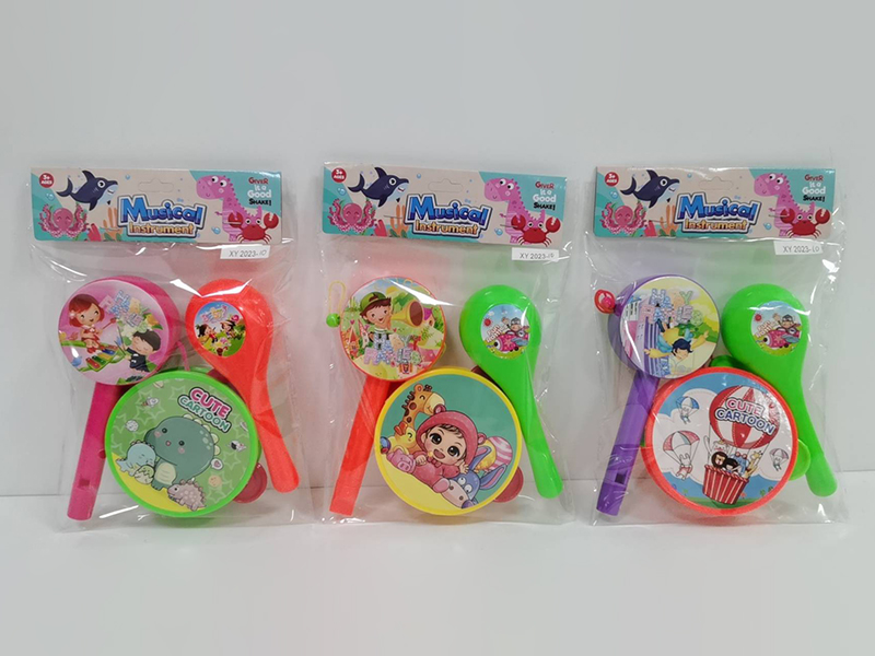 Kids Cartoon Timbre + Sand Hammer + Rattle-Drum