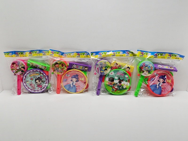 Kids Cartoon Timbrel Music Set 3pcs