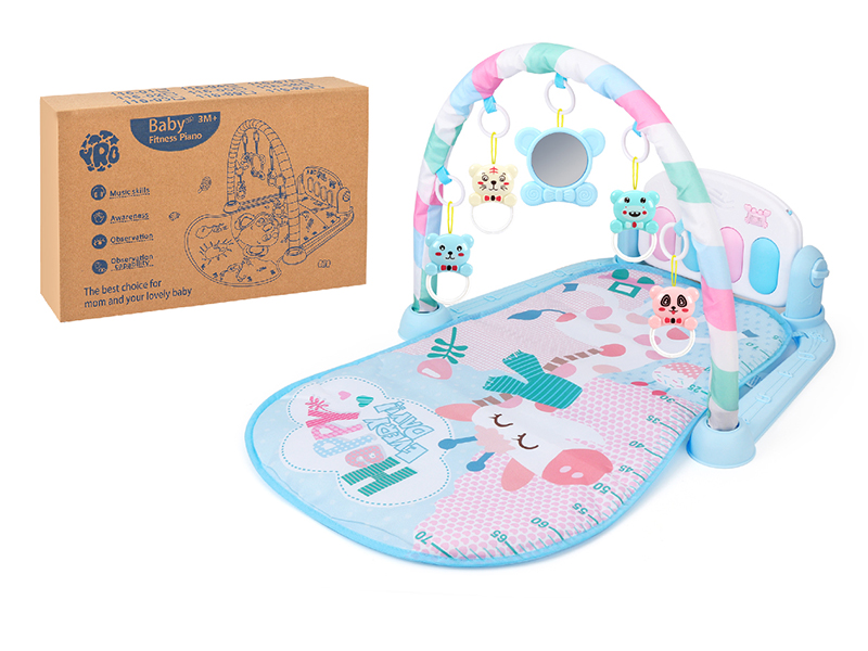 Baby Pedal Piano Fitness Blanket(Blue)